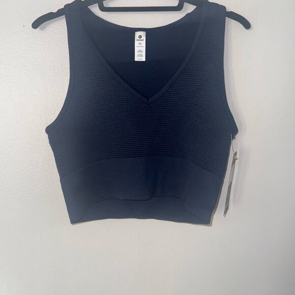 XL- 90 Degree Reflex Ribbed Navy Sports Bra/Tank-NWT - Picture 1 of 3